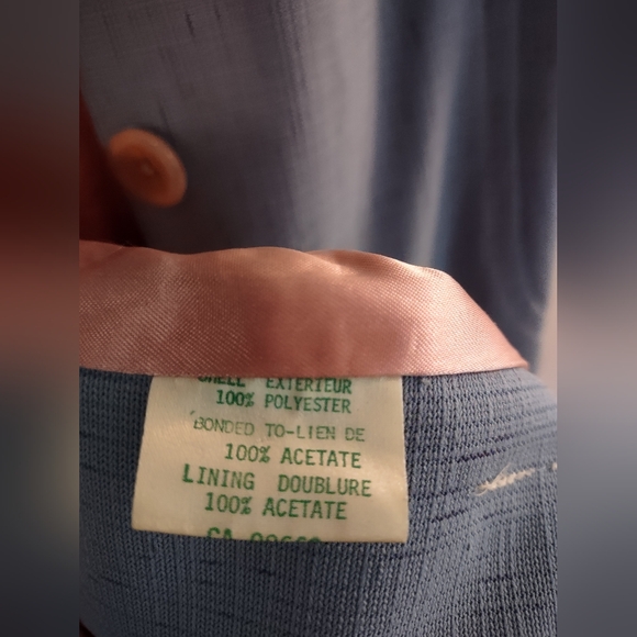 Vintage blue long coat - Picture 5 of 7